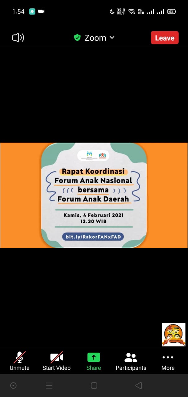 RAPAT KOORDINASI FORUM ANAK NASIONAL BERSAMA FORUM ANAK DAERAH 